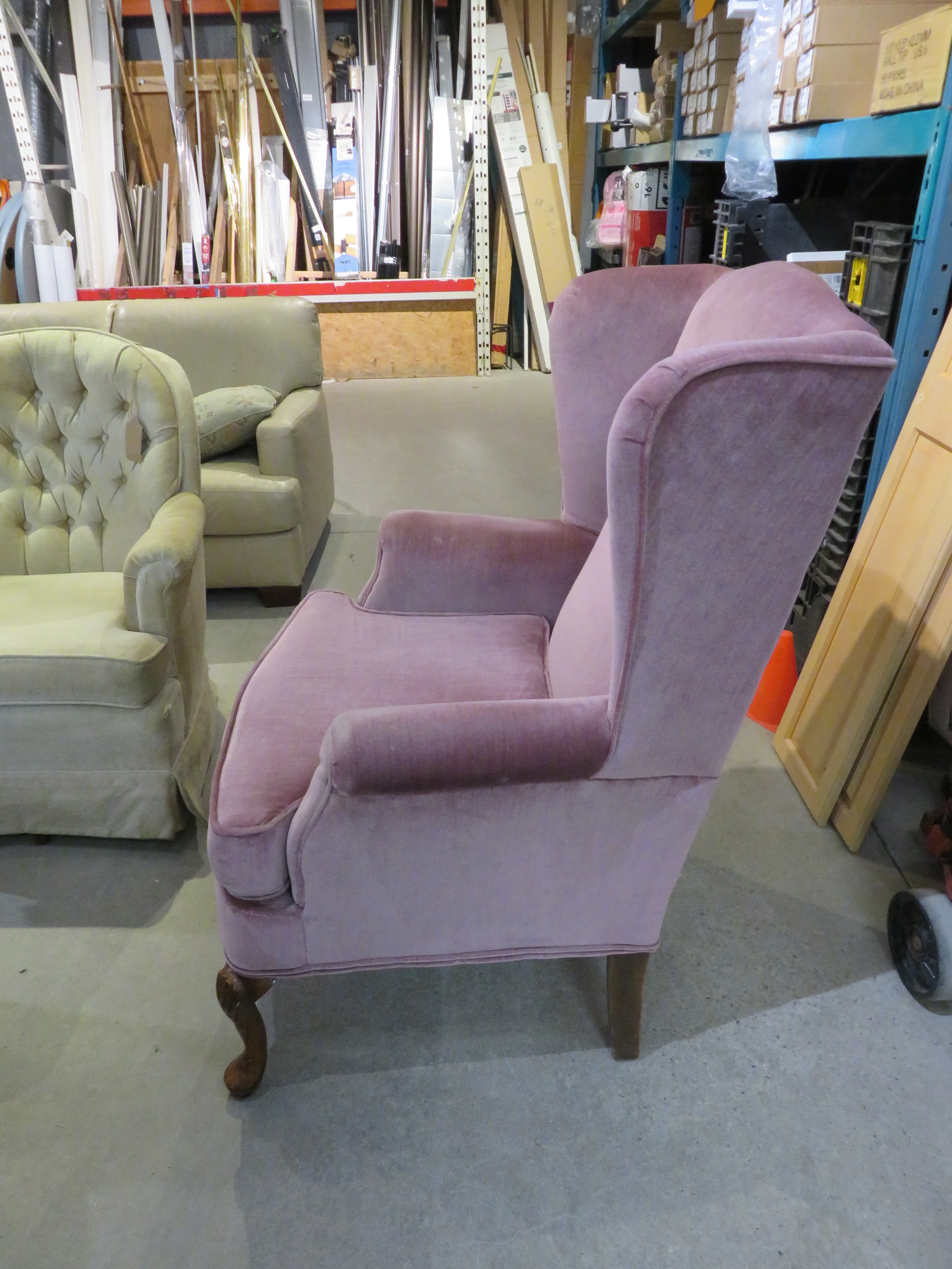 Upholstered Wingchair - Image 3