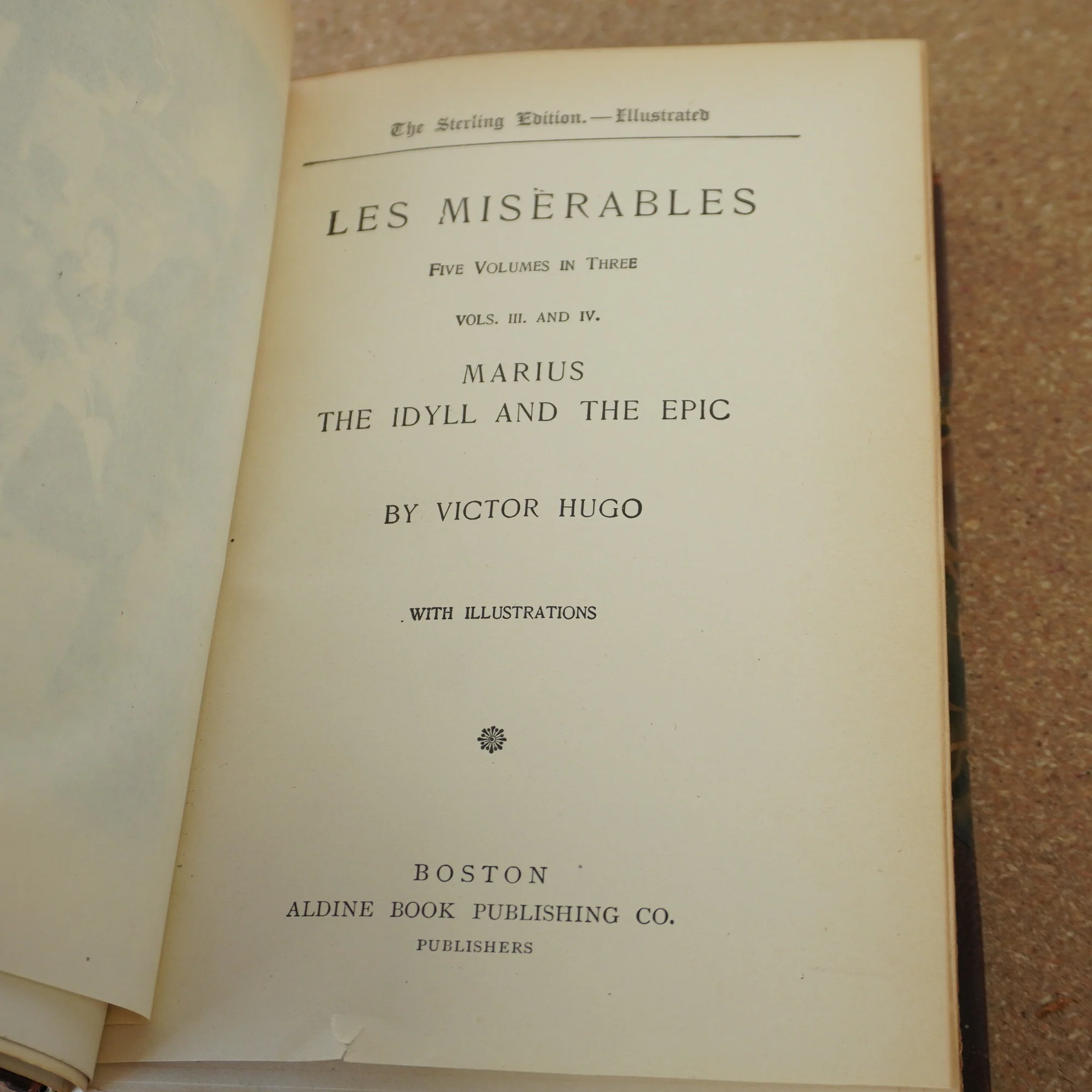 Victor Hugo's Works - Les Misérables Vol 3-4 Marius - The Idyll And The Epic - Image 3