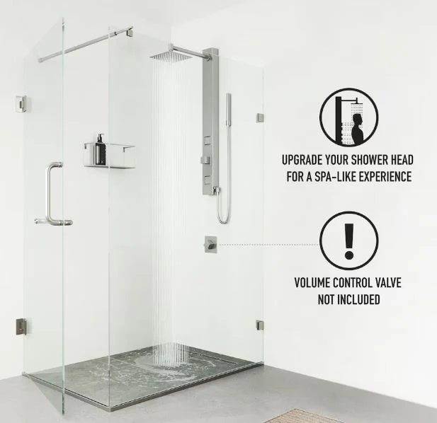 VIGO Orchid 2-Jet High Pressure Shower Panel System Stainless Steel - Image 3