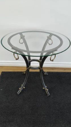 27" Round Glass Top accent Table