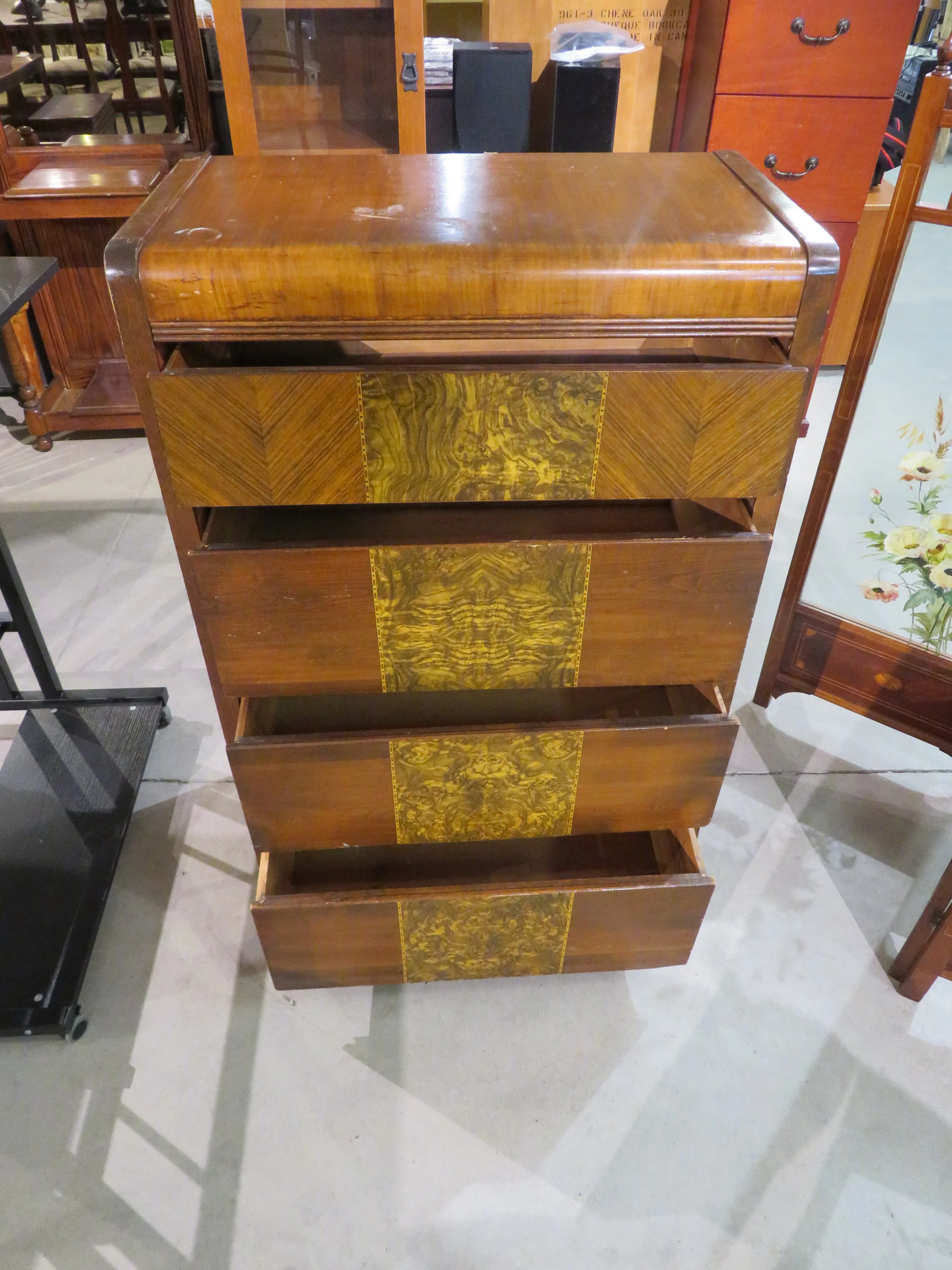 Vintage Waterfall Dresser - Image 2