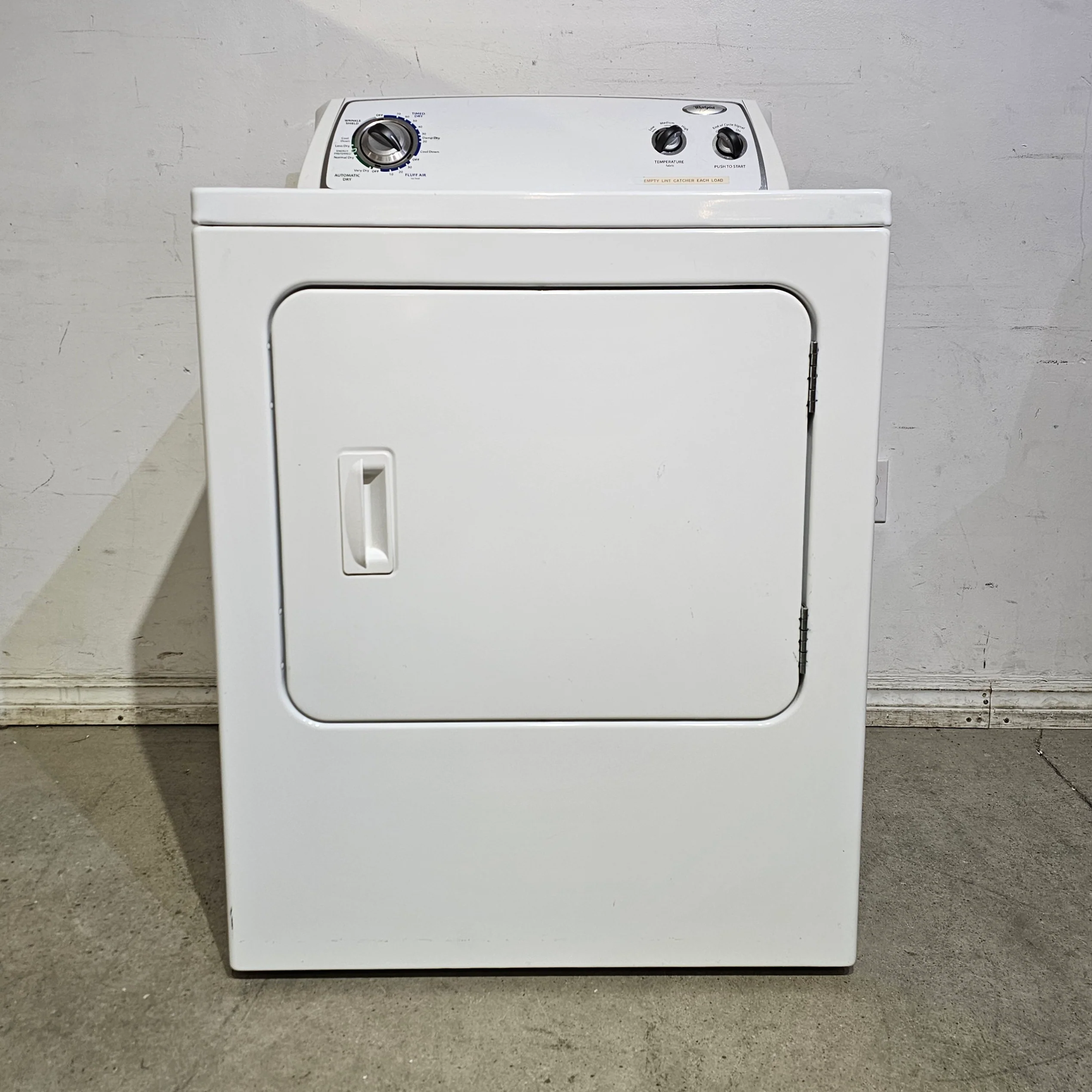 Whirlpool Top Loading Dryer
