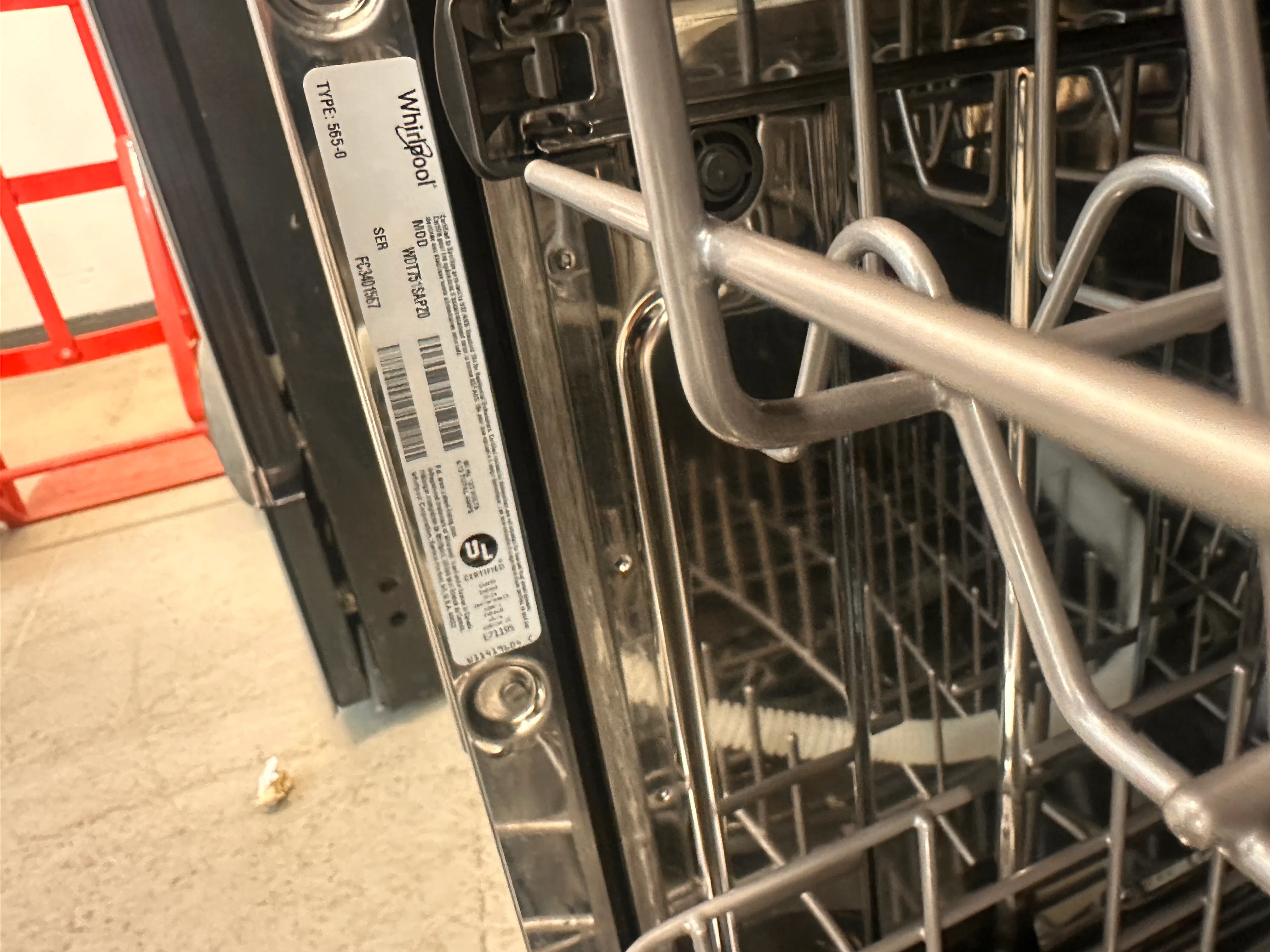 Whirpool Large Capacity Dishwasher W/3rd Rack Model# WDT751SAPZ - Image 3