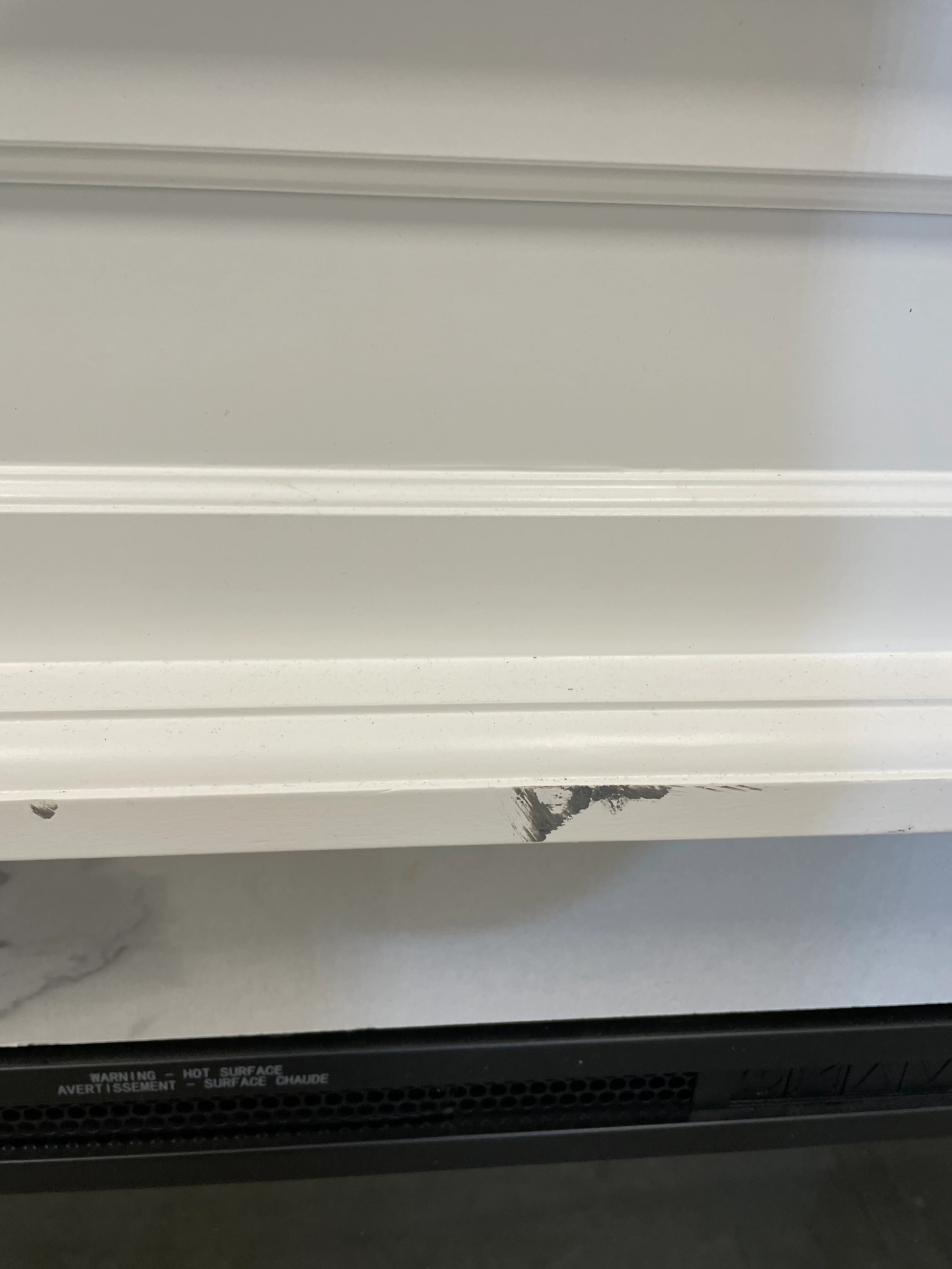 White Electric Fireplace With Mantel - Image 3
