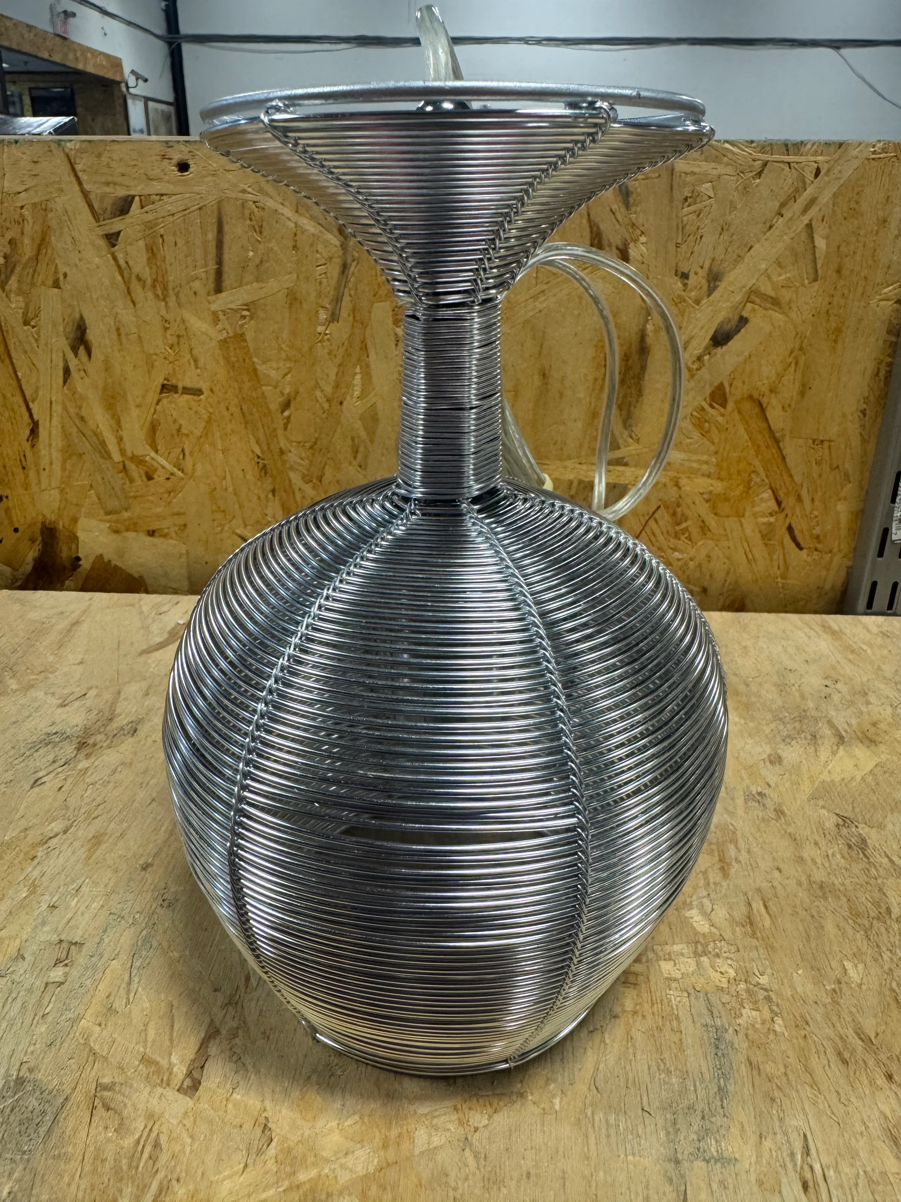 Wire-Wrapped Glass Pendant Light - Image 3