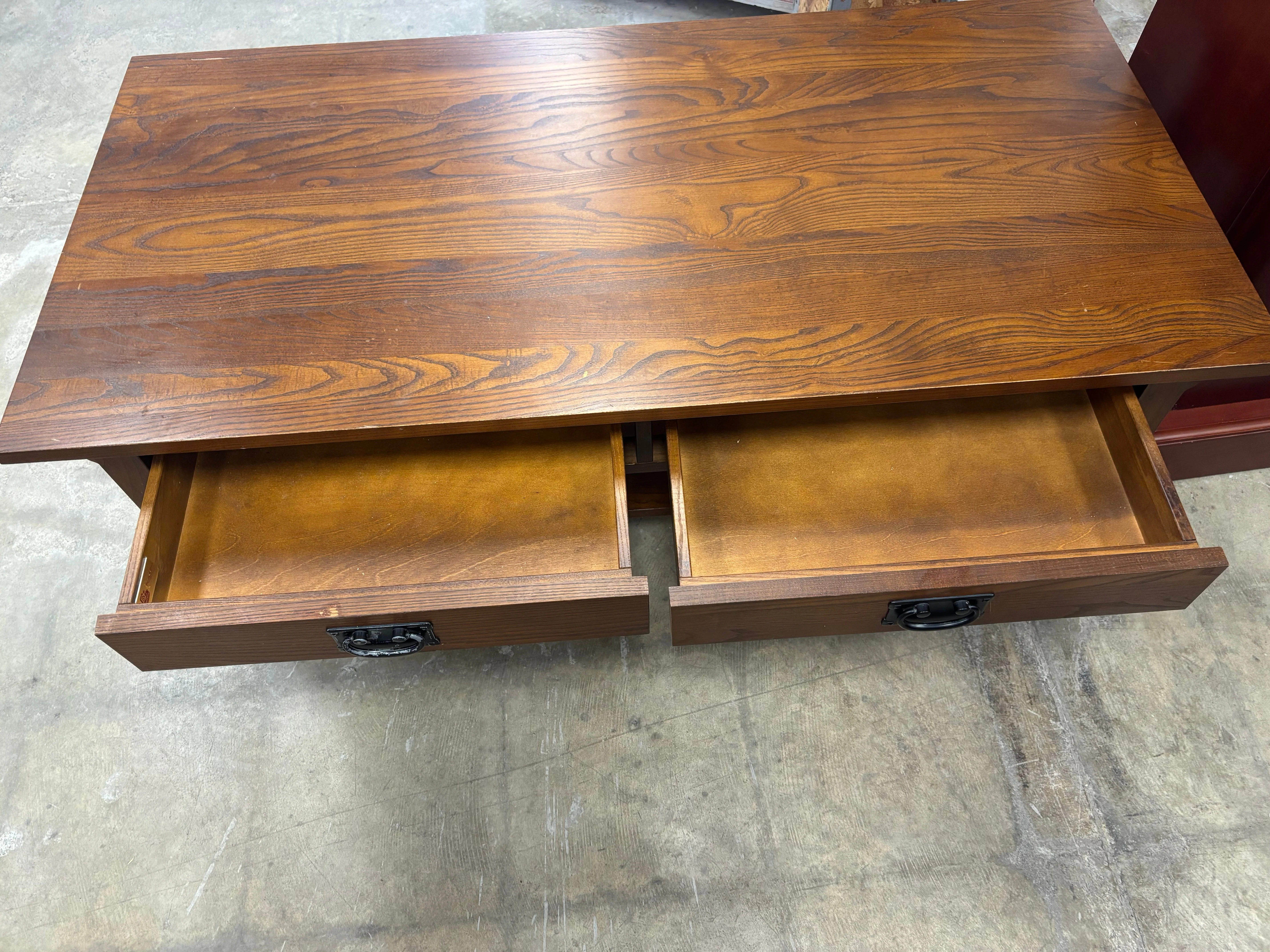 Wooden Coffee Table with Drawers - Image 3