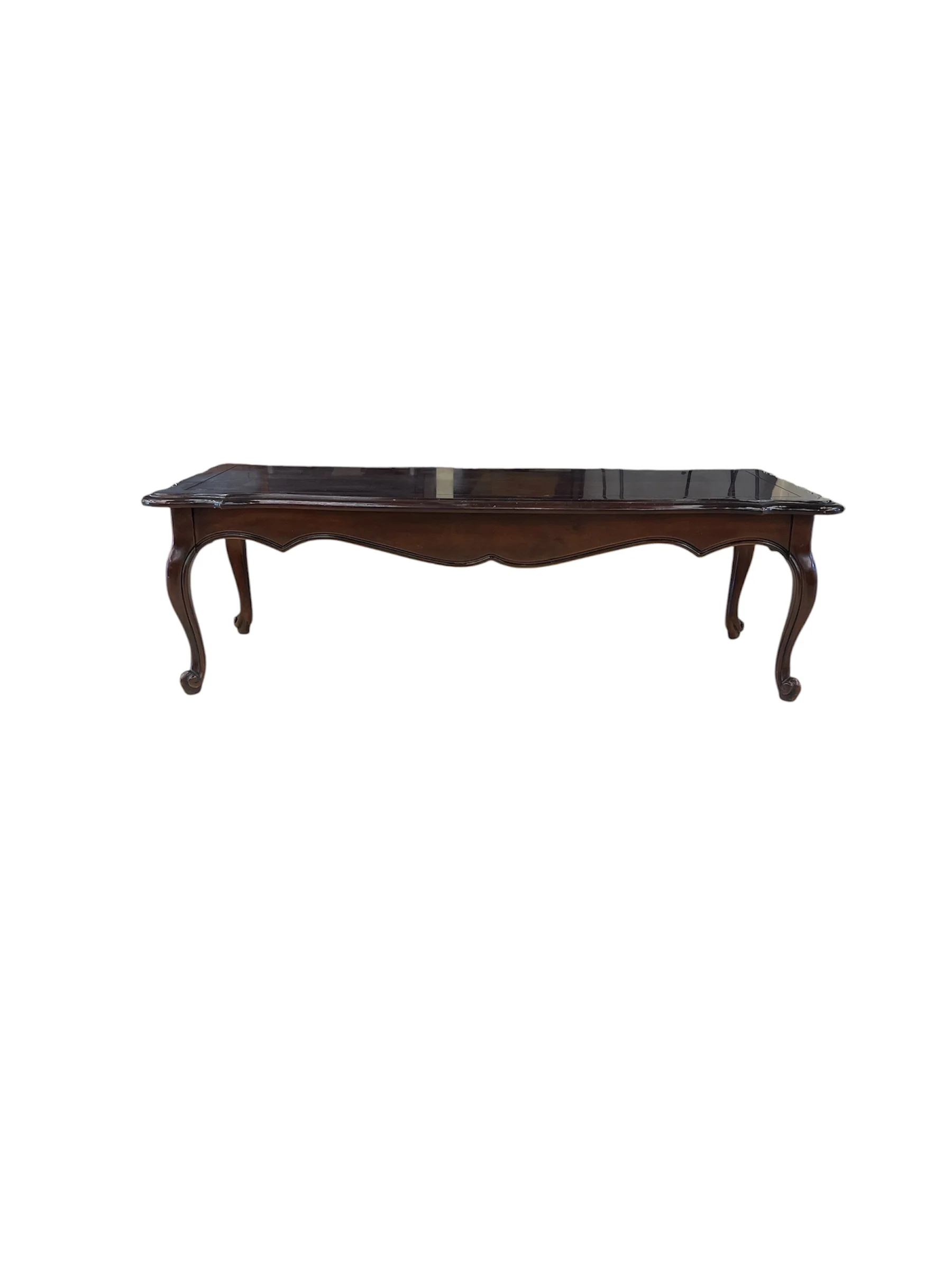 Wooden Coffee Table with Turned Legs