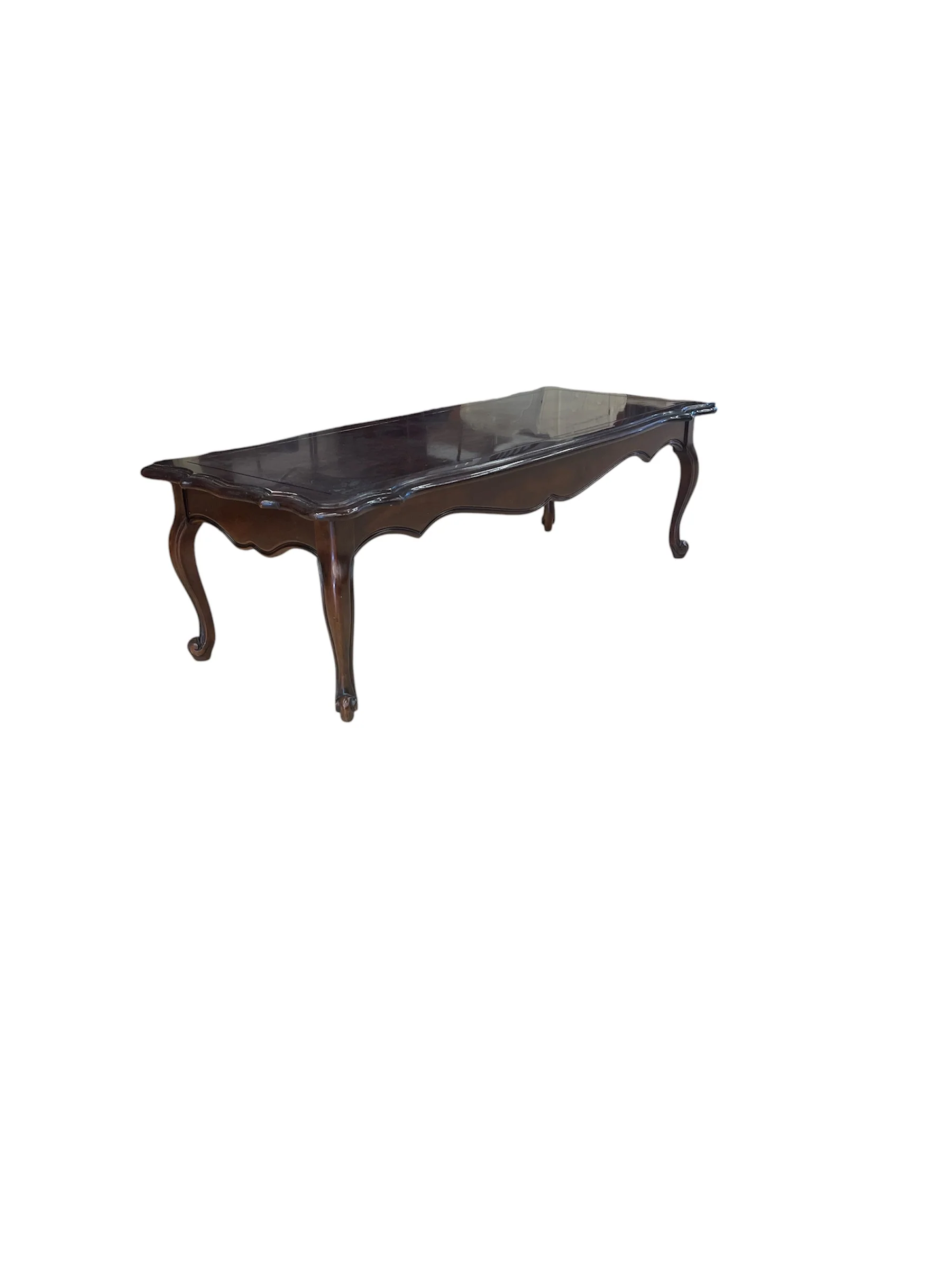 Wooden Coffee Table with Turned Legs - Image 3