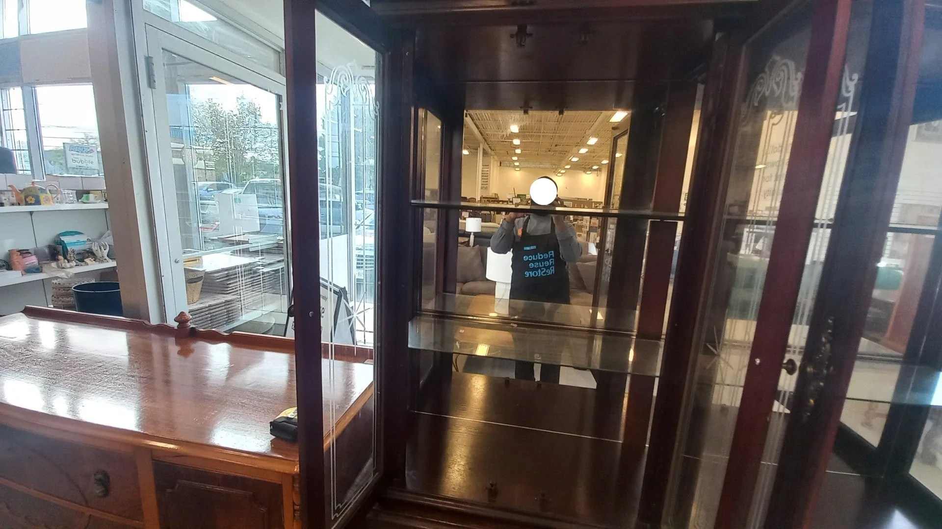 Wooden Hutch W/Dresser - Image 2