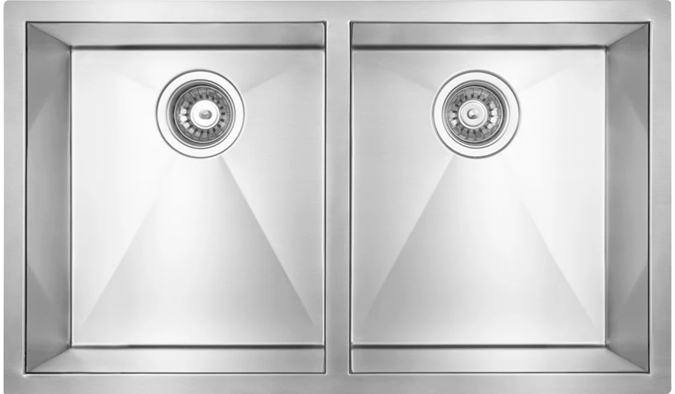 Zomodo Cube 31 in. Double 50/50 Kitchen Sink - CRC356D